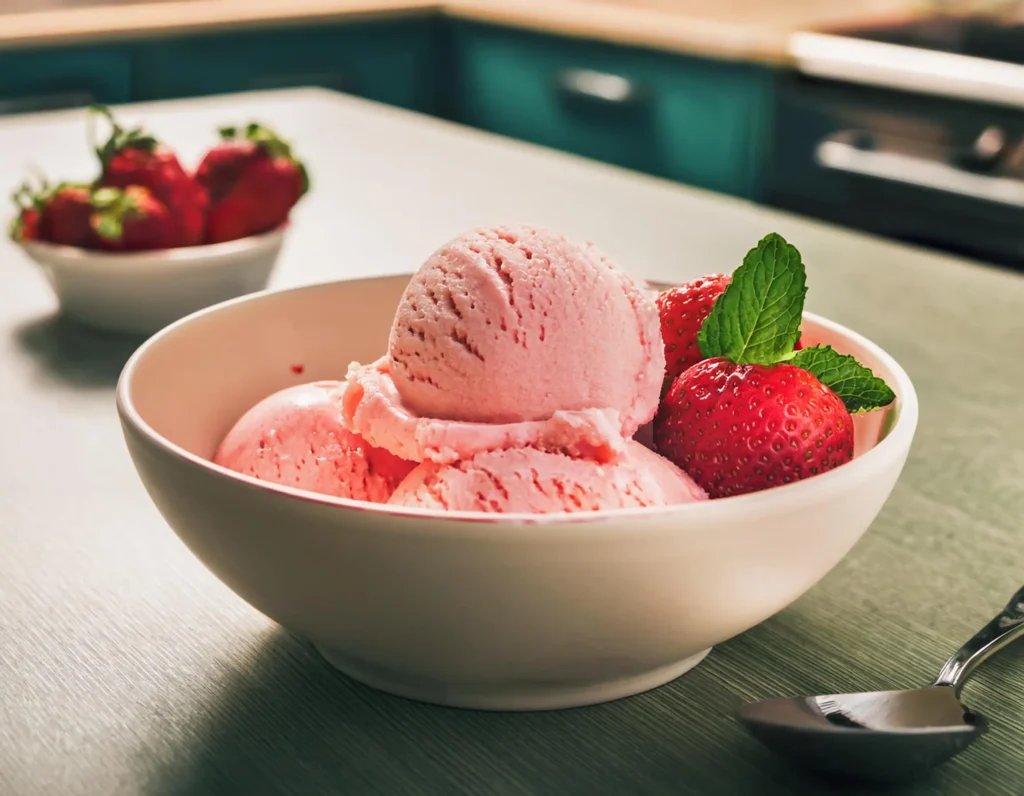 strawberry ice cream recipe