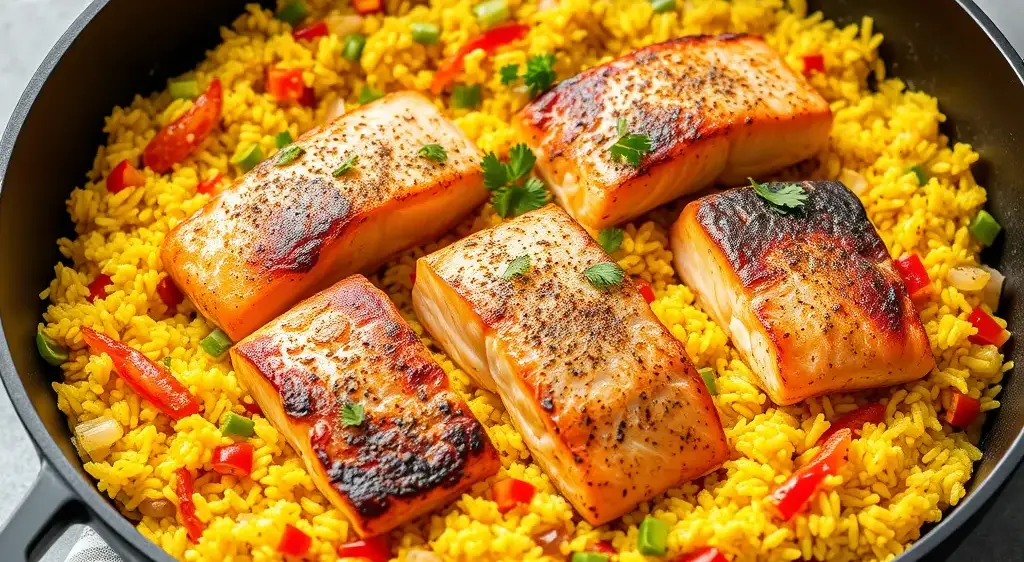 salmon and rice recipe