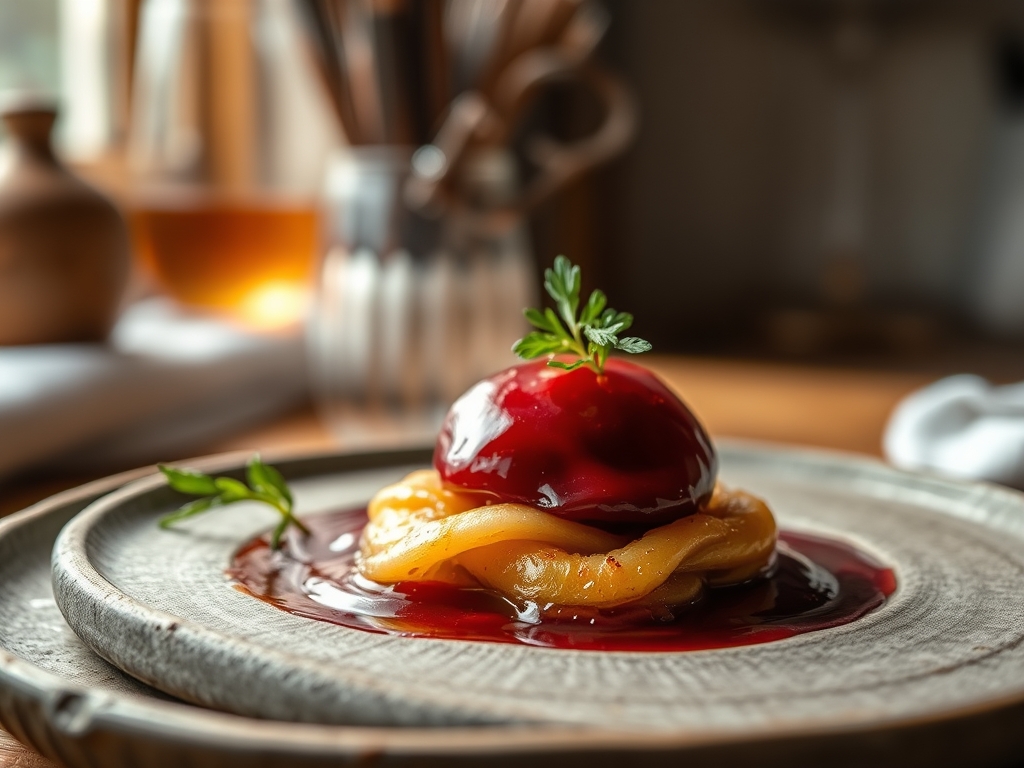 Glasierte Birnen Rotwein