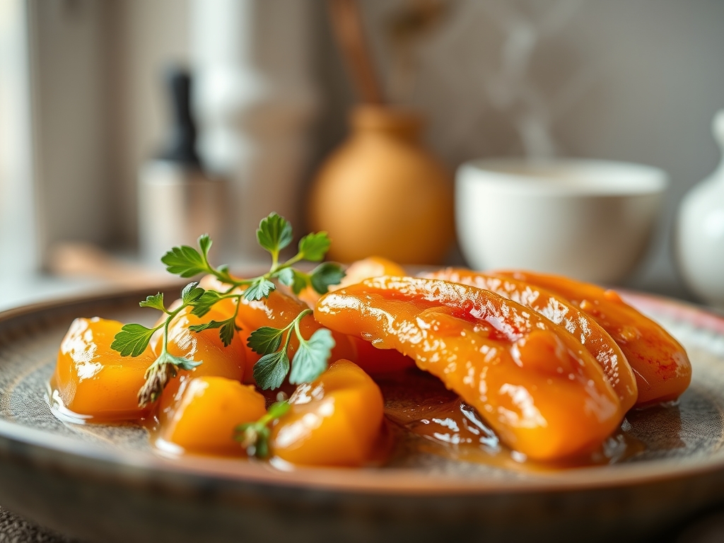 Honig Glasierte Paprika