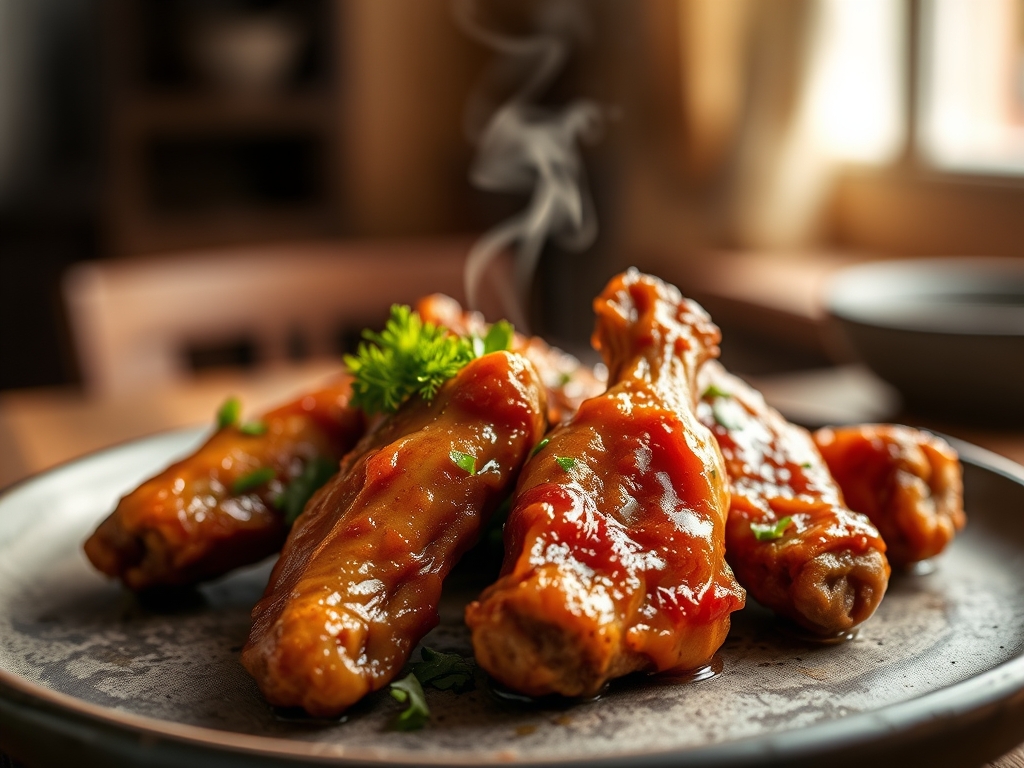 Honig Glasur fuer Chicken Wings