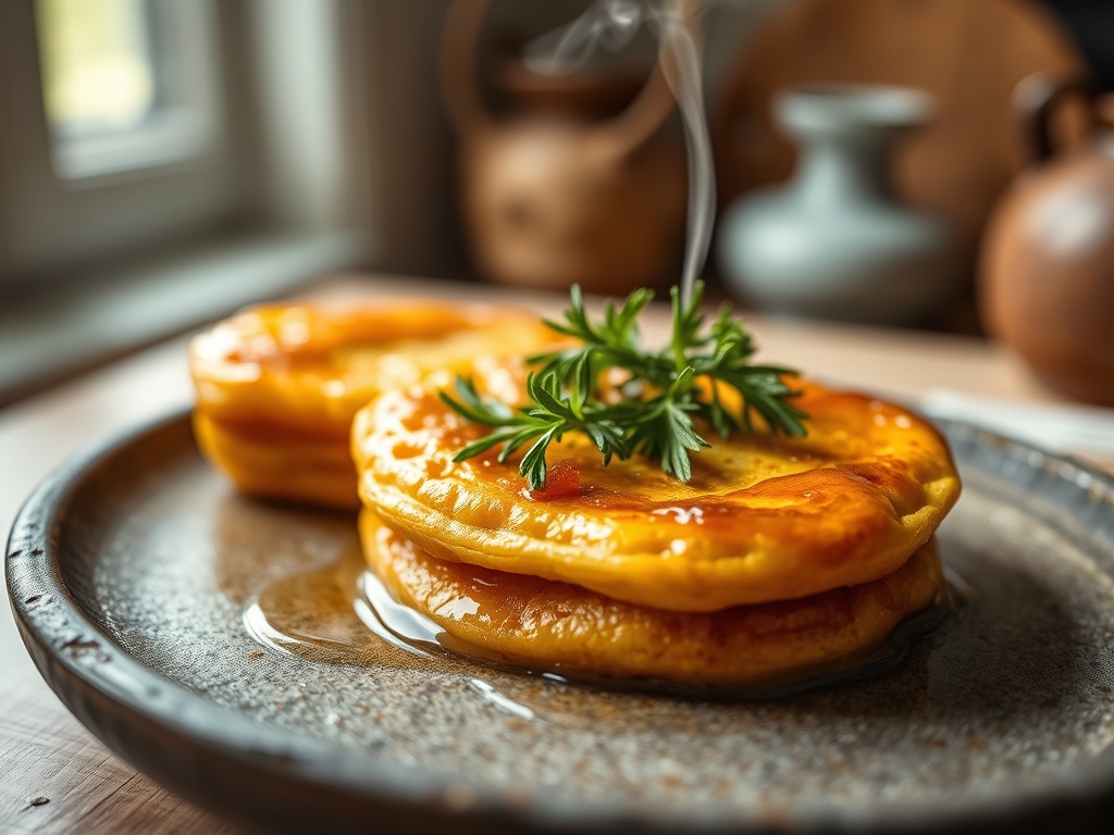 Honig Pfannkuchen klebrig