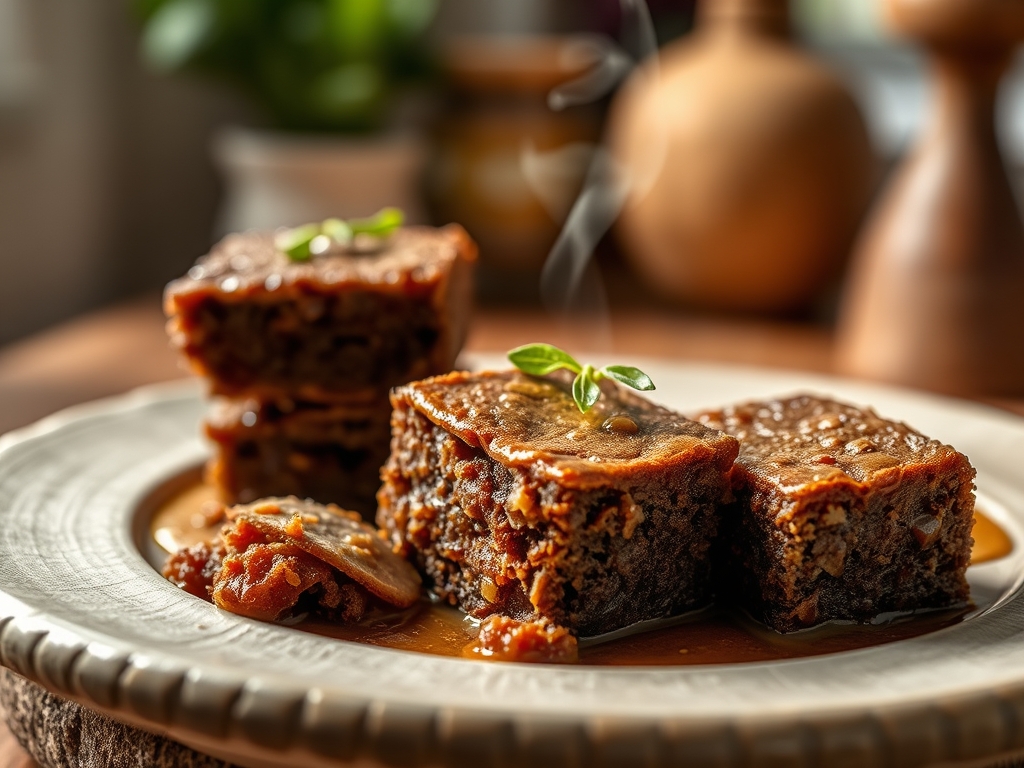 Karamell Brownies klebrig