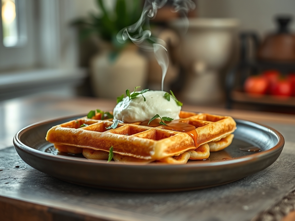 Karamell Waffeln suess