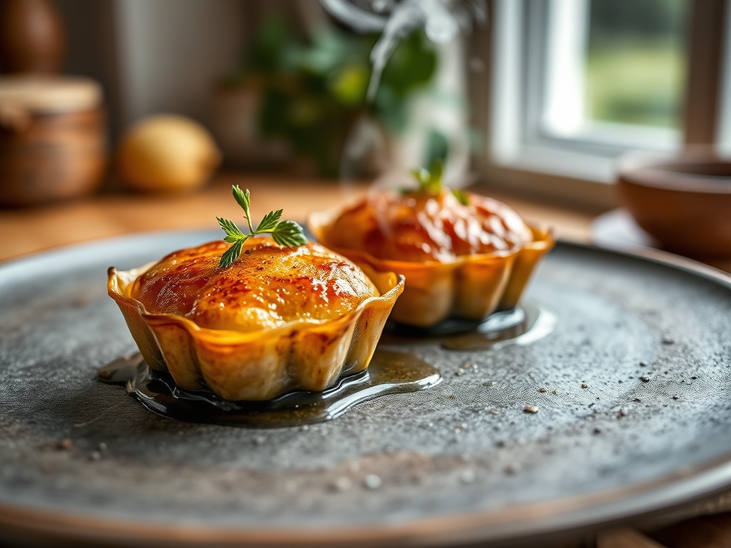 Klebrige Blaubeertaschen Ofen