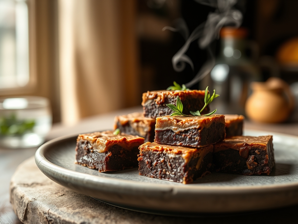 Klebrige Brownies Fudge