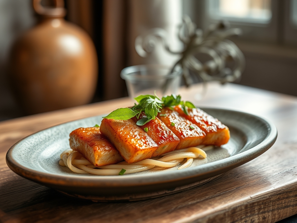 Klebrige Fleischbaellchen Asia