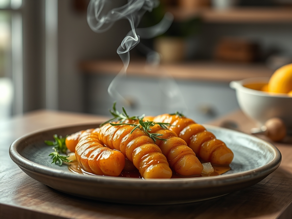 Klebrige Nußschnecken Honig