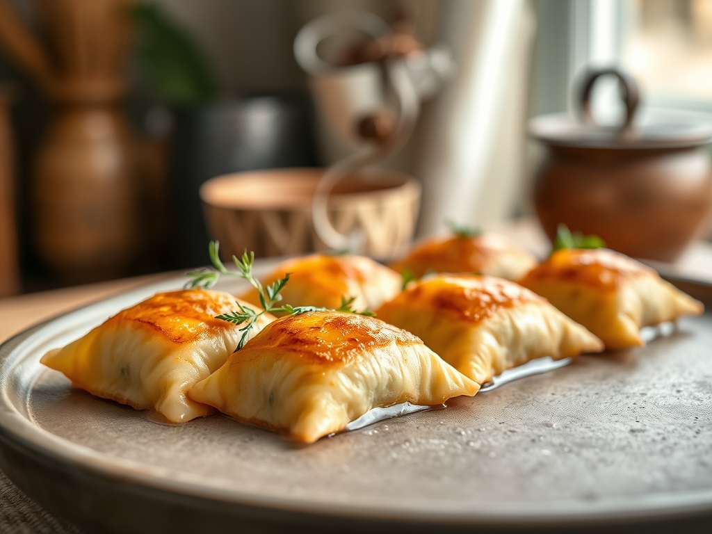 Klebrige Pfirsichtaschen suess