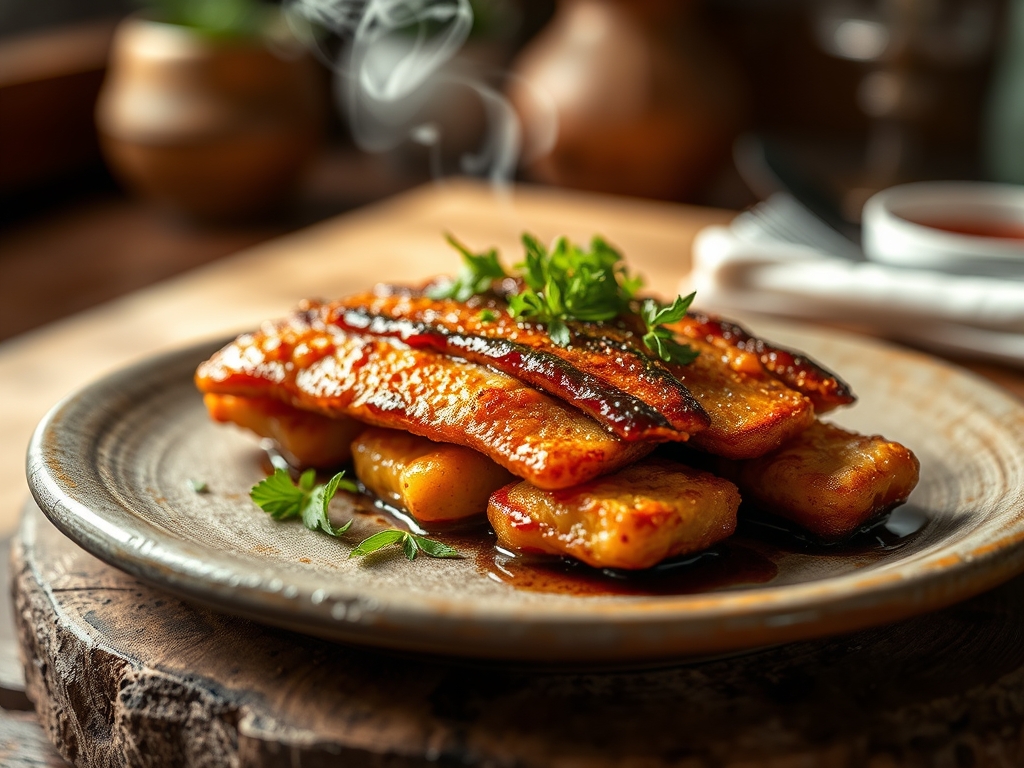 Klebrige Rinderrippchen BBQ