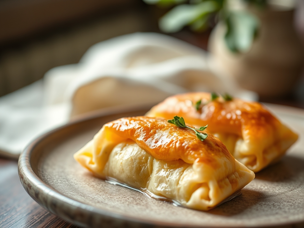 Klebrige Schokotaschen warm