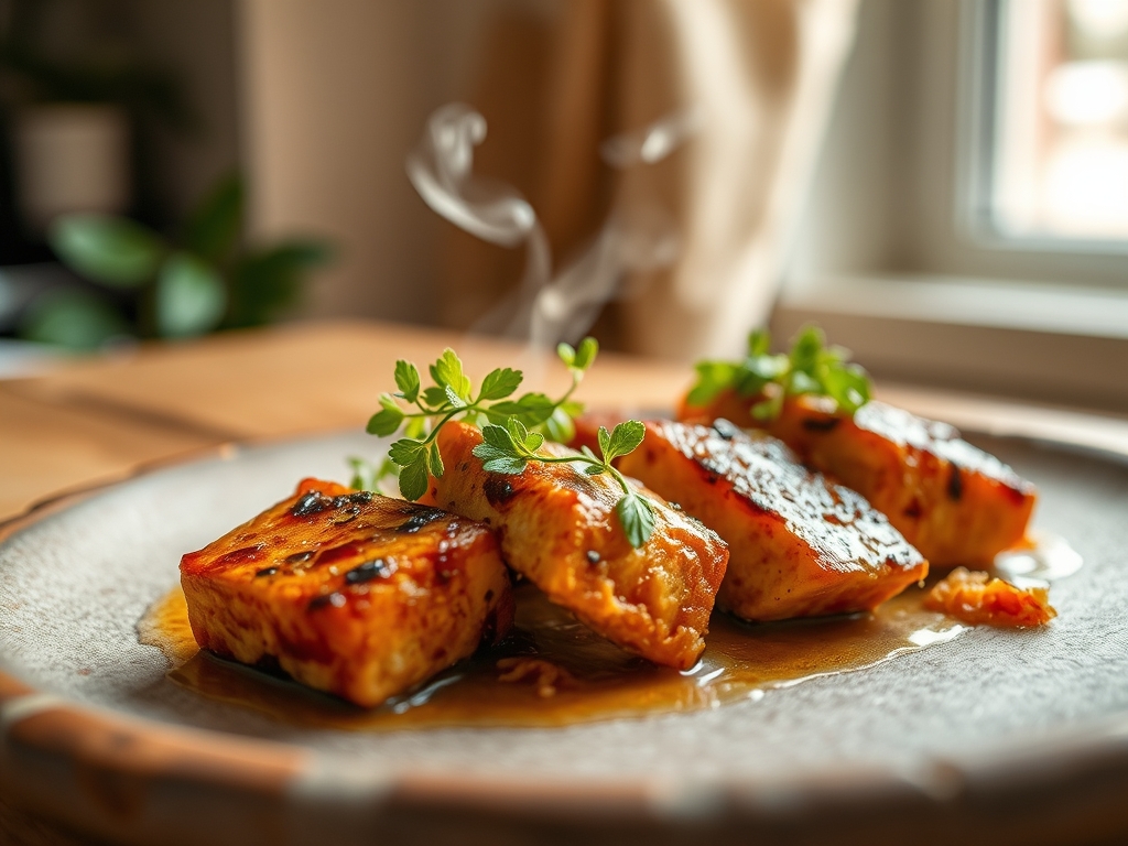 Klebrige Tofuwuerfel Asia