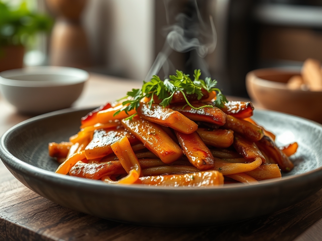 Klebriges Haehnchen Teriyaki