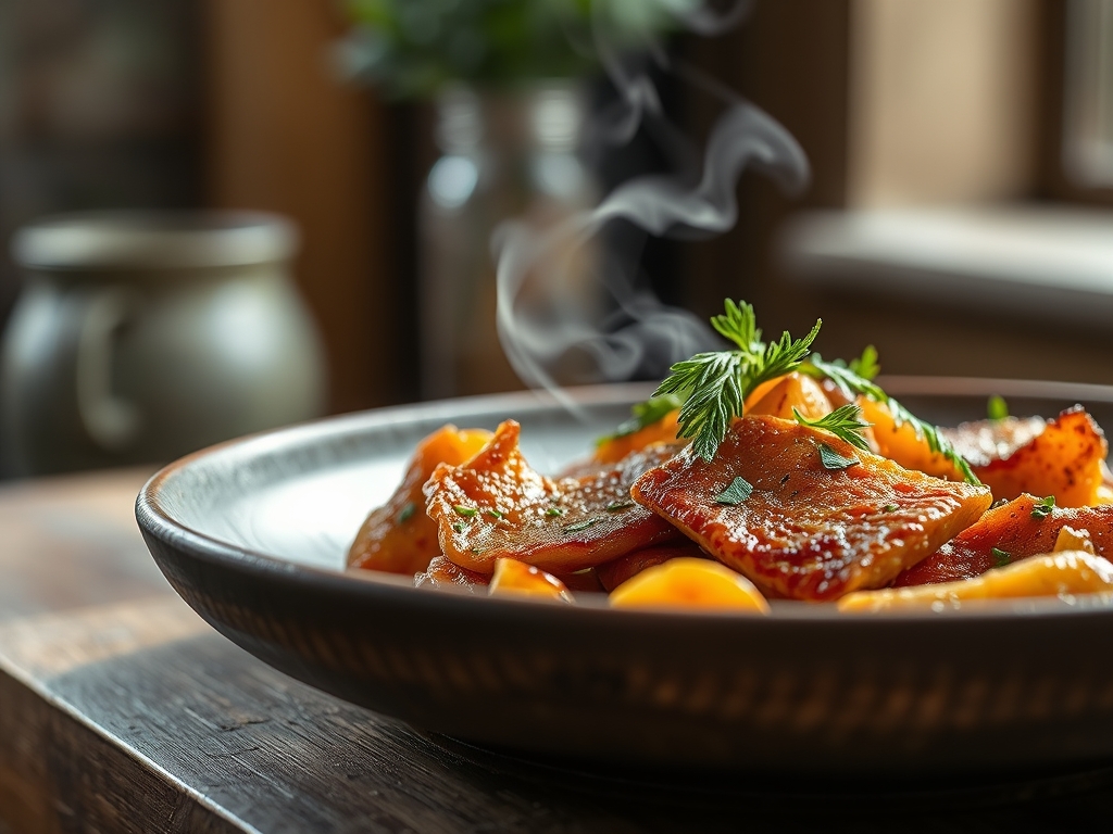 Klebriges Sesam Haehnchen